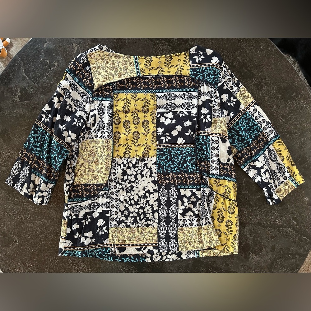J. Jill | Floral Patchwork Blouse - Picture 5 of 5